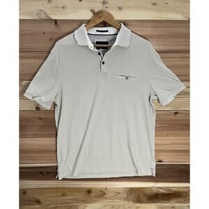 Jachs New York Mens XL Polo Shirt Beige Short Sleeve Casual